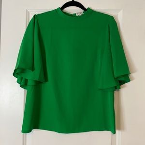 Green flowy sleeve top VICI